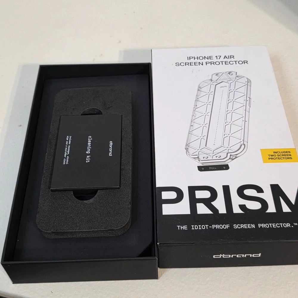 dbrand Prism iPhone 17 Air Screen Protector 2-Pack with Easy Install Tray